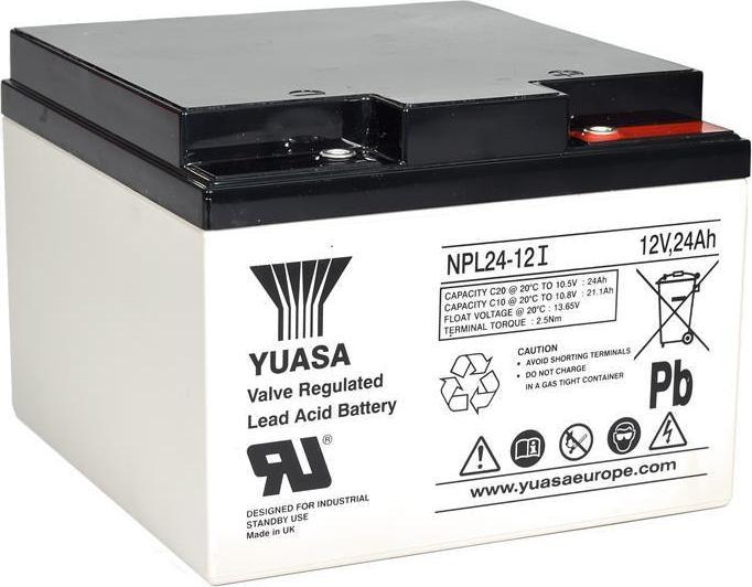 Actual product image Yuasa NPL24-12I 12V 24Ah UPS battery - Longlife (12 V, 24 Ah)