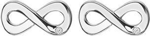 Hot Diamonds Silver earrings with diamonds Infinity Diamond Amulets DE710