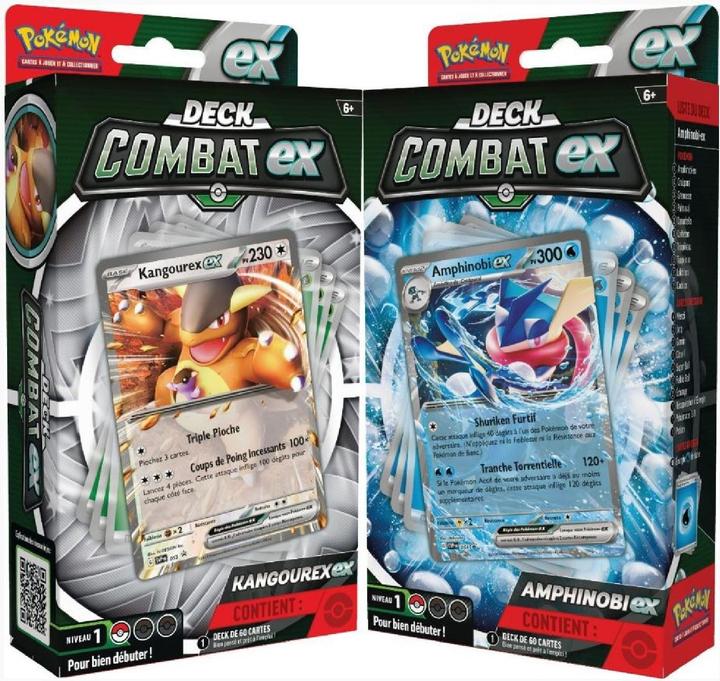 Image du produit Pokémon JCC : Deck de Combat Kangourex-ex et Amphinobi-ex (1x deck aléatoire) (Pont)
