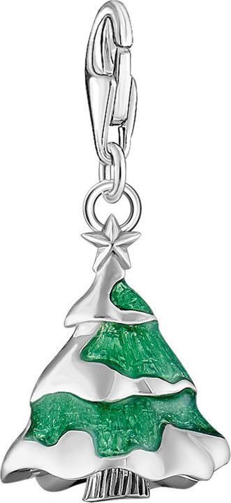 Produktbild Thomas Sabo Weihnachtsbaum Charm Silber (925er Silber, Emaille)