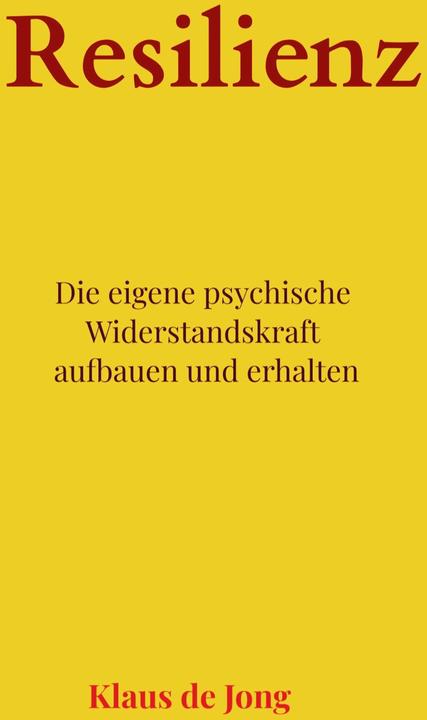 Image du produit Resilienz (Allemand, Klaus de Jong, 2023)