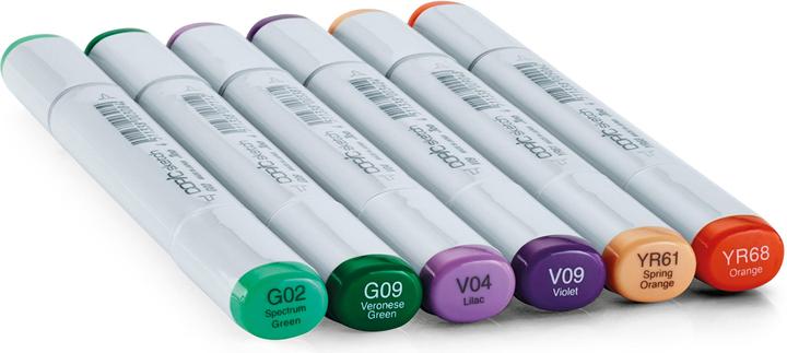 Actual product image Copic Sketch (Multicolor, 5 mm, 6 x)