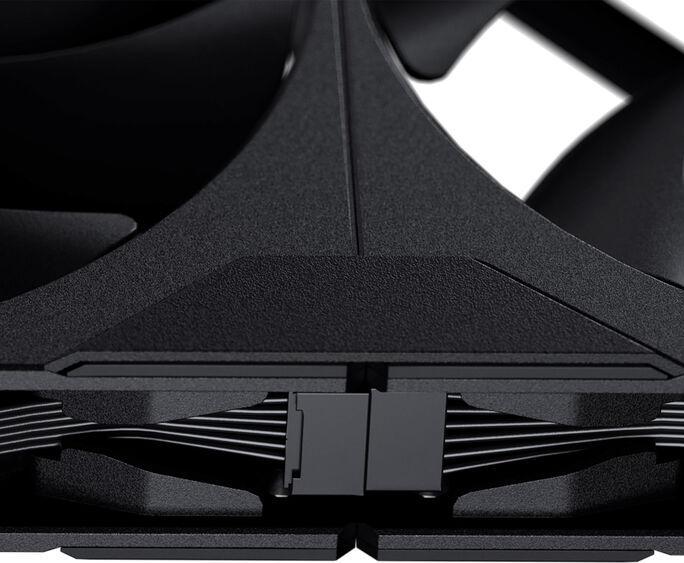 Actual product image Phanteks M25 Gen2 PWM fan, 3-pack - 120mm, black (120 mm, 3 x)
