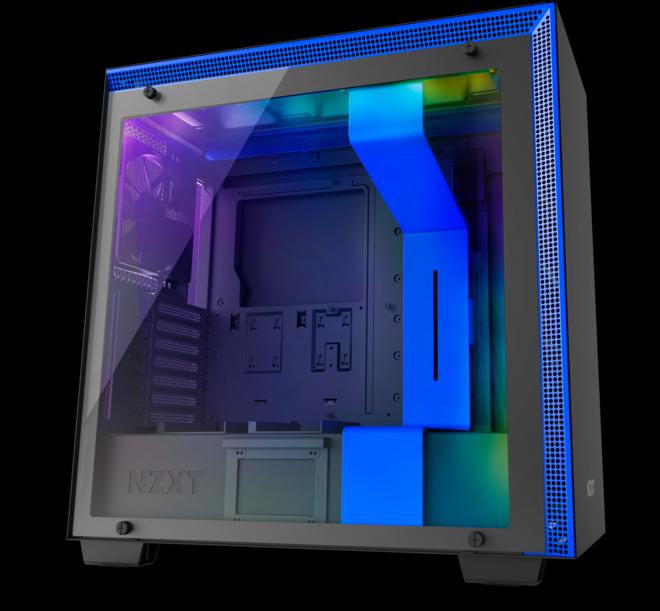 Actual product image NZXT H700i - Blue (ATX, mATX, Mini-ITX, E-ATX)