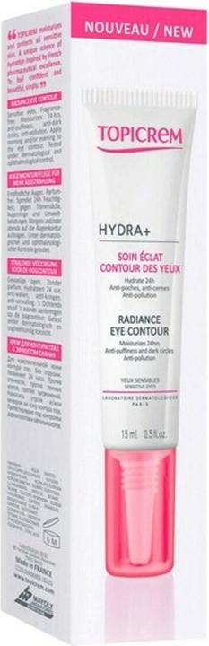 Produktbild Topicrem UH FACE HYDRA+ Radiance Eye Contour (15 ml, Nacht, Tag)