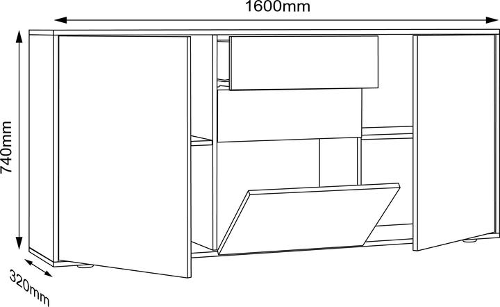 Produktbild VCM Salia (160 x 33 x 74 cm)