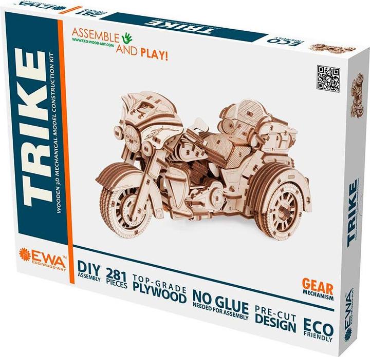Image du produit Eco Wood Art Kit de maquette 3D en bois - Moto trike