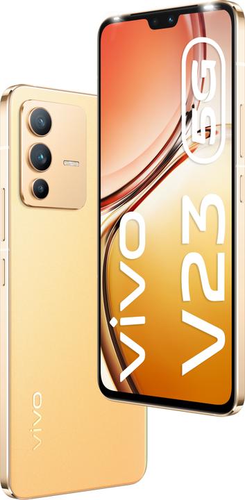 Produktbild Vivo V23 5G (256 GB, Sunshine Gold, 6.40", Dual SIM, 64 Mpx, 5G)