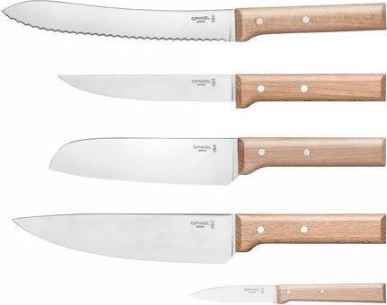 Produktbild Opinel Messerblock PARALLELE BREAD, Buchenholz mit 5 Messern, der PARALLELE Serie