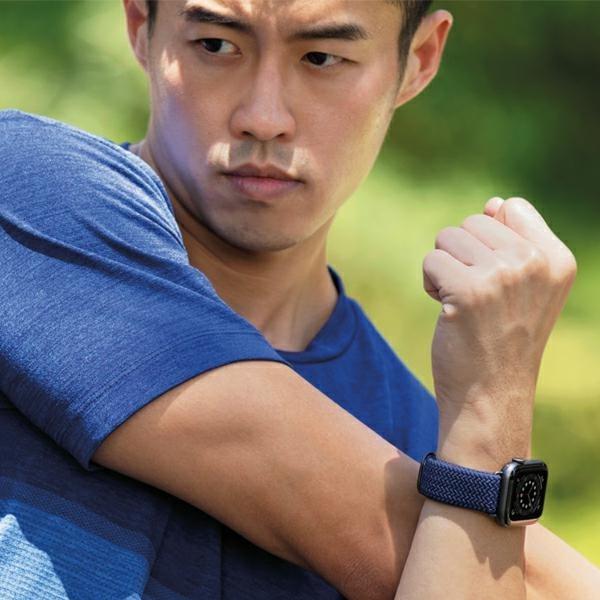 Produktbild Uniq Aspen Bracelet Tresse Apple Watch 44 42mm Gris Granite (Kunststoff)