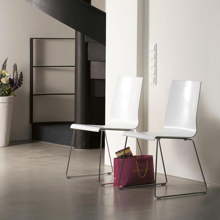 Actual product image Pedrali Kuadra stacking chair