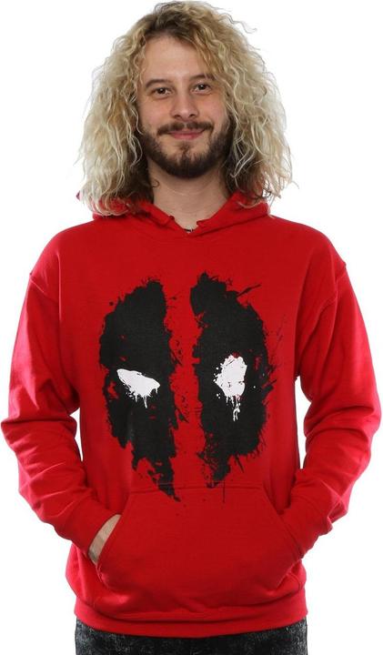 Immagine prodotto Deadpool Felpa con Cappuccio Faccia da Schianto Uomo (XXL)