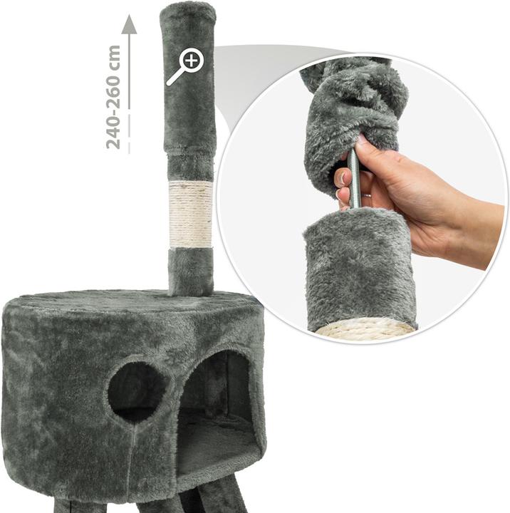Immagine prodotto tectake Hansi (260 cm, Grigio, Bianco)