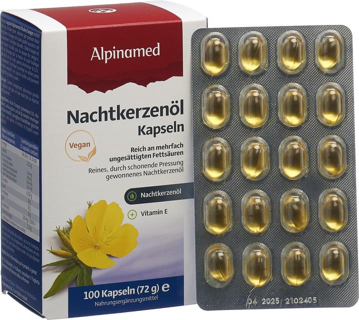 Actual product image Alpinamed Evening primrose oil (100 Piece, Capsules, 112 g)