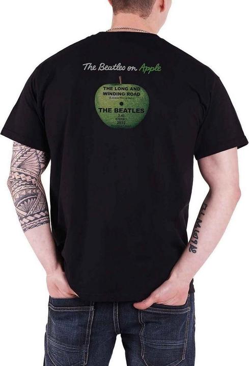 Actual product image Unisex Adult Long & Winding Road Back Print T-Shirt (S)