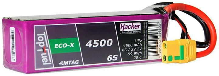 Immagine prodotto Hacker Pacchetto LiPo TF ECO-X 4500mAh 6S MTAG (22.20 V, 4500 mAh)
