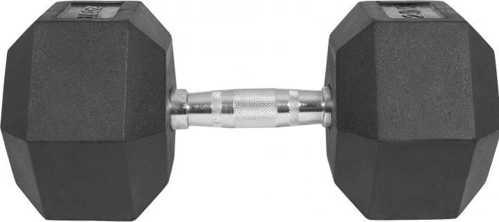 Produktbild Gorilla Sports Hexagon Gummi Studio Hantel (1 x 20 kg)