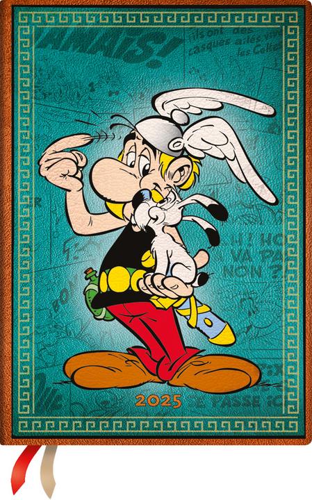 Actual product image Paperblanks PAPERBLAN Agenda Astérix le Gaulois 2025 DFD5895 1W/2S HOR Midi HC FR 18x12.5cm (18 x 12.5 cm, French)