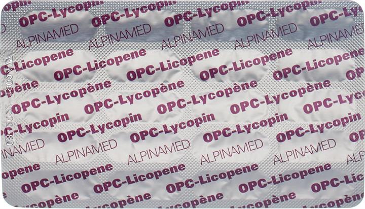 Nährwerte und Zutaten Alpinamed Opc Lycopin (60 Stück, Kapseln, 63 g)