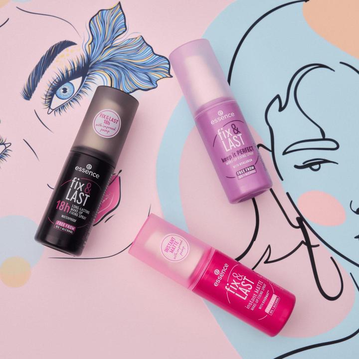 Actual product image essence Fix & Last 18h Long-Lasting Makeup Fixing Spray Transparent (Transparent)