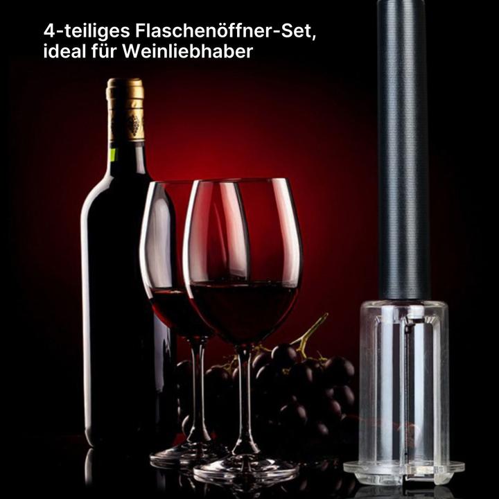 Produktbild Hermex Flaschenöffner-Set Luftdruck-Weinöffner Korkenzieher Weinausgiesser (Sommelier Set)