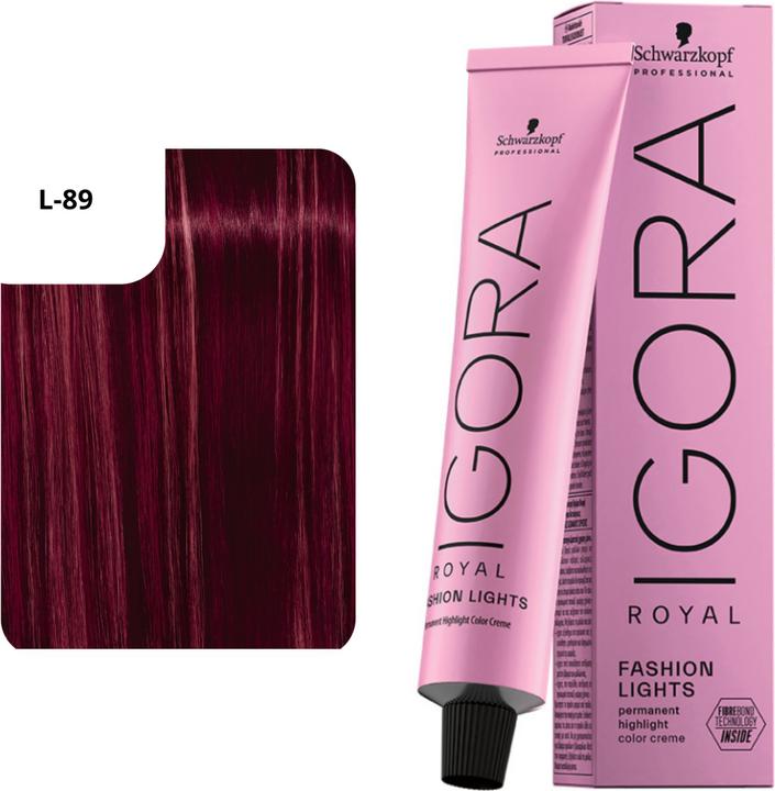 Produktbild Schwarzkopf Professional Igora Royal Fashion Lights - L-89 Rot Violett (L-89 Rot Violett)