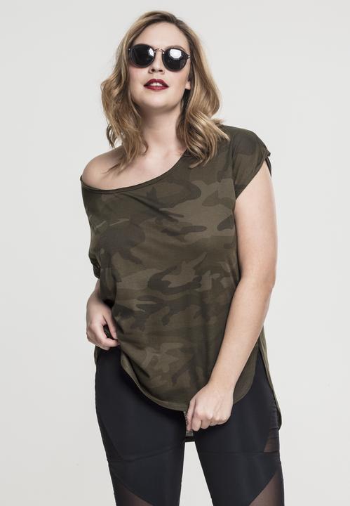 Produktbild Urban Classics Ladies Camo Back Shaped Tee (S)