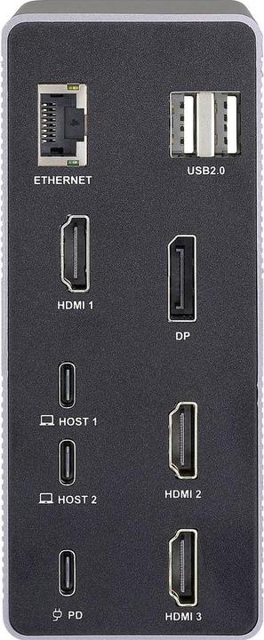 Image du produit Renkforce Station d'accueil USB-C® RF-DKS-910 Convient pour la marque Stations d'accueil : U (USB-C)