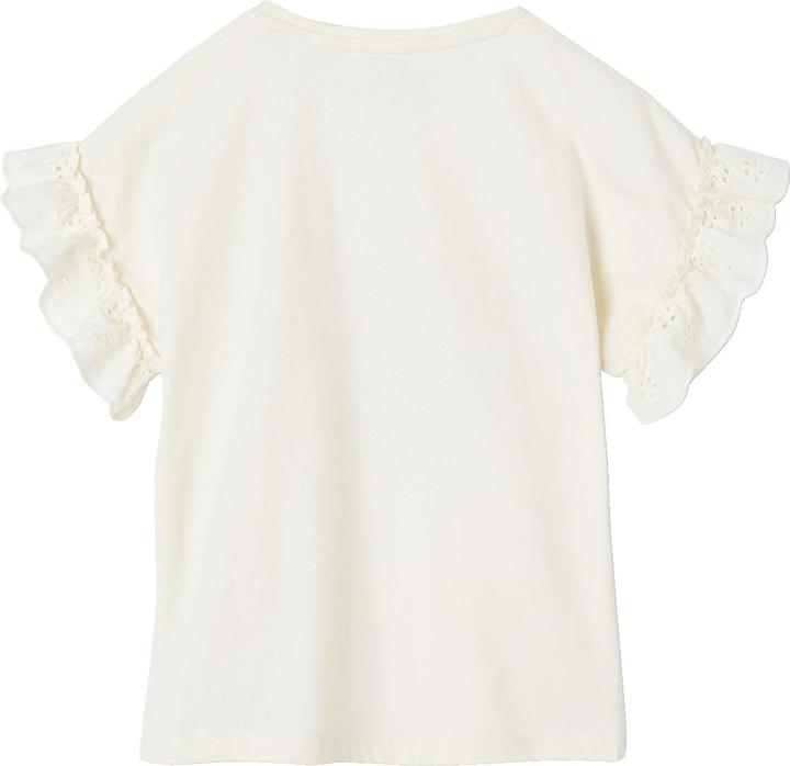 Immagine prodotto Vertbaudet T-shirt da bambina con maniche a balze, cotone organico (128)
