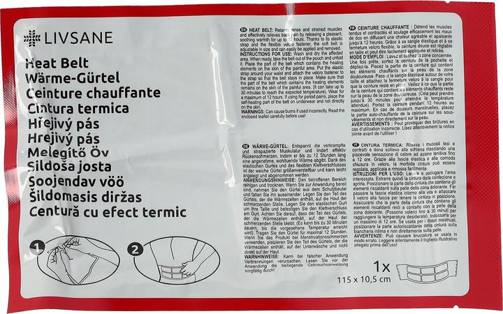 Produktbild Livsane Wärme-Gürtel (2 x, 2 ml)