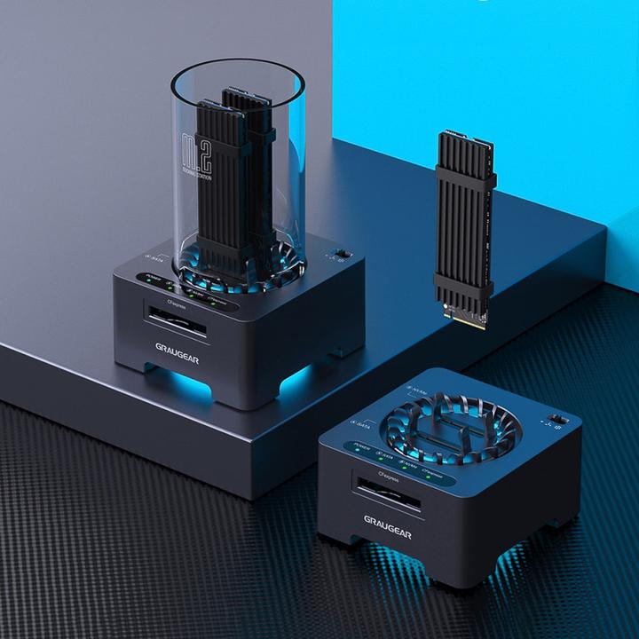 Immagine prodotto Graugear Docking + lettore di schede per 1x M.2 NVMe, 1x M.2 NGFF, 1x CF-Express