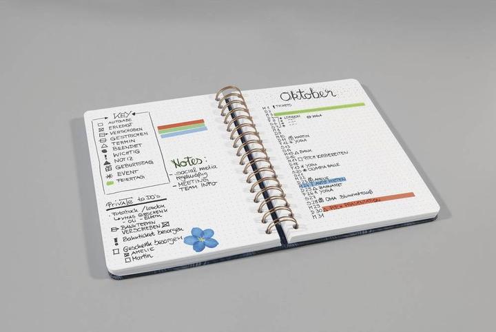Produktbild Sigel Spiral-Notizbuch Jolie (168 x 215 mm, Kariert, Harter Einband)