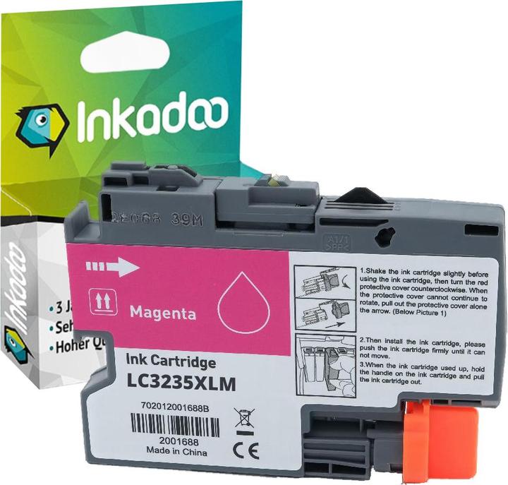 Produktbild Inkadoo Druckerpatronen kompatibel zu Brother LC-3235XLM Tintenpatrone, magenta Magenta (M)