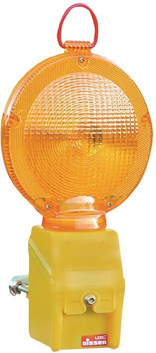 Actual product image Nissen MonoLight LED red construction site warning light Rotatable luminaire head