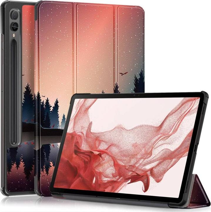 Actual product image Cover-Discount Galaxy Tab S9+ - Tri-fold Smart Case Forest (Galaxy Tab S10+, Galaxy Tab S9+)
