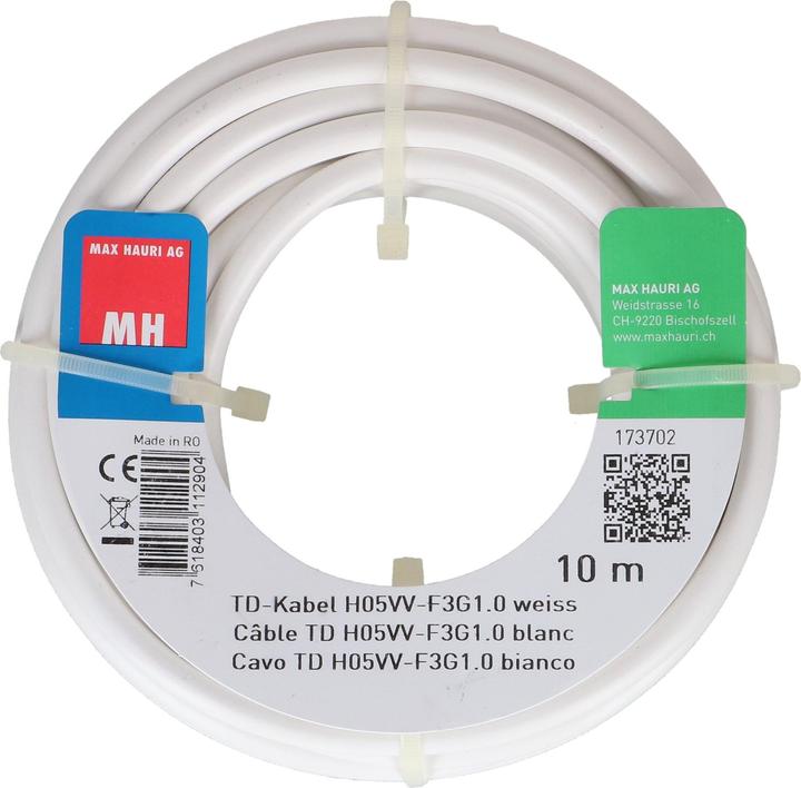 Image du produit Max Hauri Câble TD H05VV-F3G1.0 (10 m)