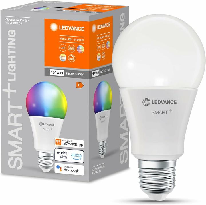 Produktbild Ledvance Smart+ Wifi Classic (E27, 14 W, 1521 lm, 1 x, F)