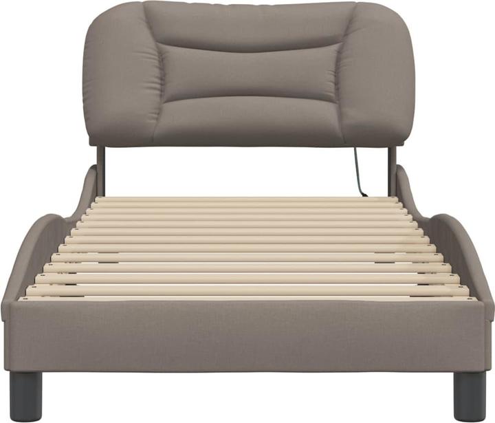 Actual product image VidaXL Bed frame with LED fabric (90 x 190 cm)