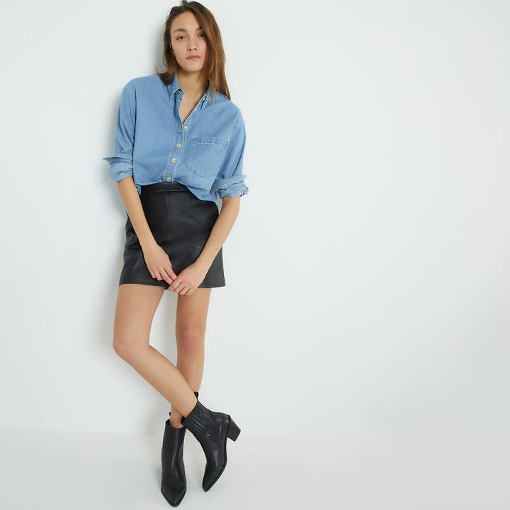 Produktbild La Redoute Collections Jeanshemd mit langen Ärmeln (32)