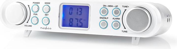 Productafbeelding Nedis Keukenradio FM-radio Onderkastradio 30 voorkeurzenders Display met automatische D (FM)