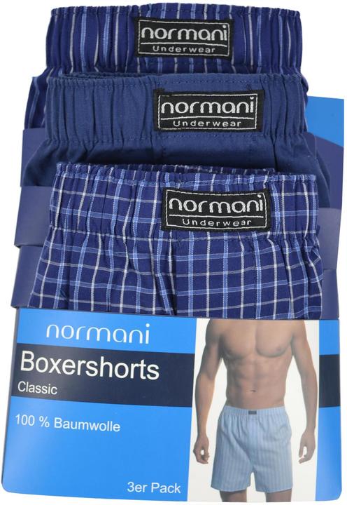 Produktbild Normani 3 Stück Herren Web Boxershorts (XL, 3er Pack)
