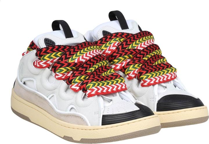 Image du produit Lanvin curb sneakers in leather and suede with multicolor laces (42)