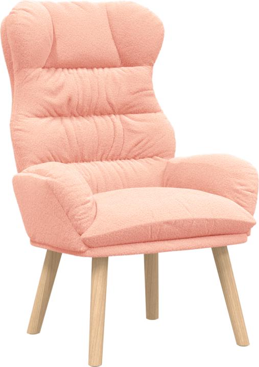 Produktbild VidaXL Relaxsessel Rosa Wollähnlicher Stoff