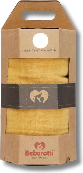 Beberotti Organic Muslin Swaddle Blanket (120 cm, 120 cm)