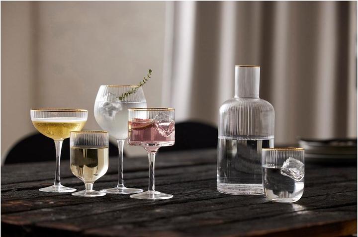 Produktbild Lyngby 32 cl - Glas - Klar m. guldkant (4.50 dl, 4 x, Gin Gläser)