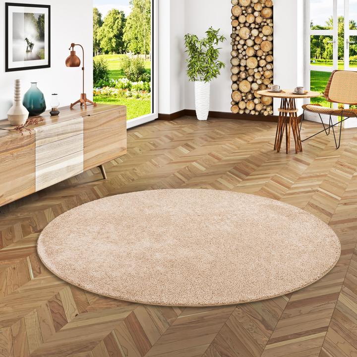 Actual product image Snapstyle High pile velour carpet Mona (Ø 133 cm)