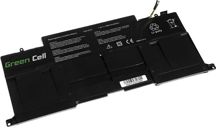 Actual product image GreenCell Laptop Battery for Asus ZenBook UX31 UX31A UX31E - 7.4V - 6200mAh (6200 mAh)