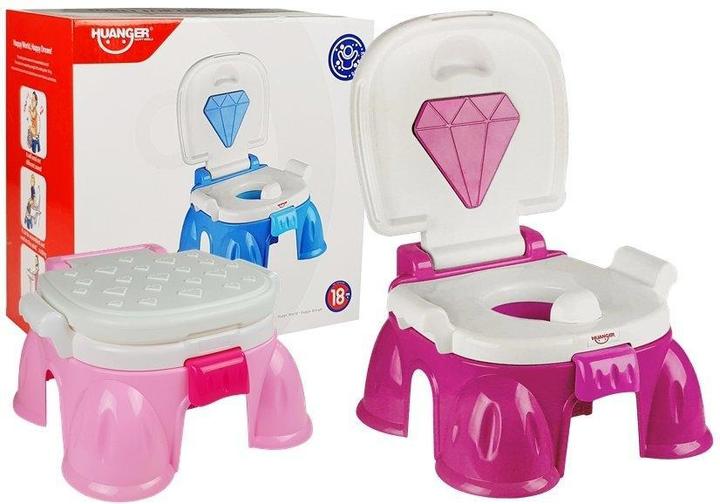 Image du produit Lean Toys Pot rose avec losange pour les tout-petits