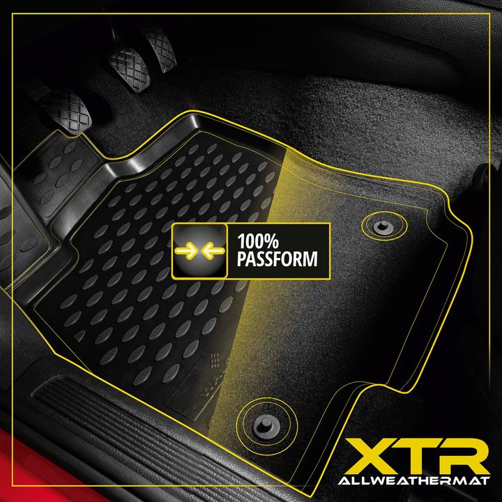 Actual product image Walser Rubber Mats XTR for Renault Kadjar (HA, HL) 06/2015-2018 (2 front mats + 2 rear mats)