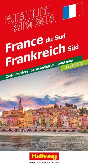 Produktbild Hallwag Strassenkarte Frankreich Süd 1:600.000